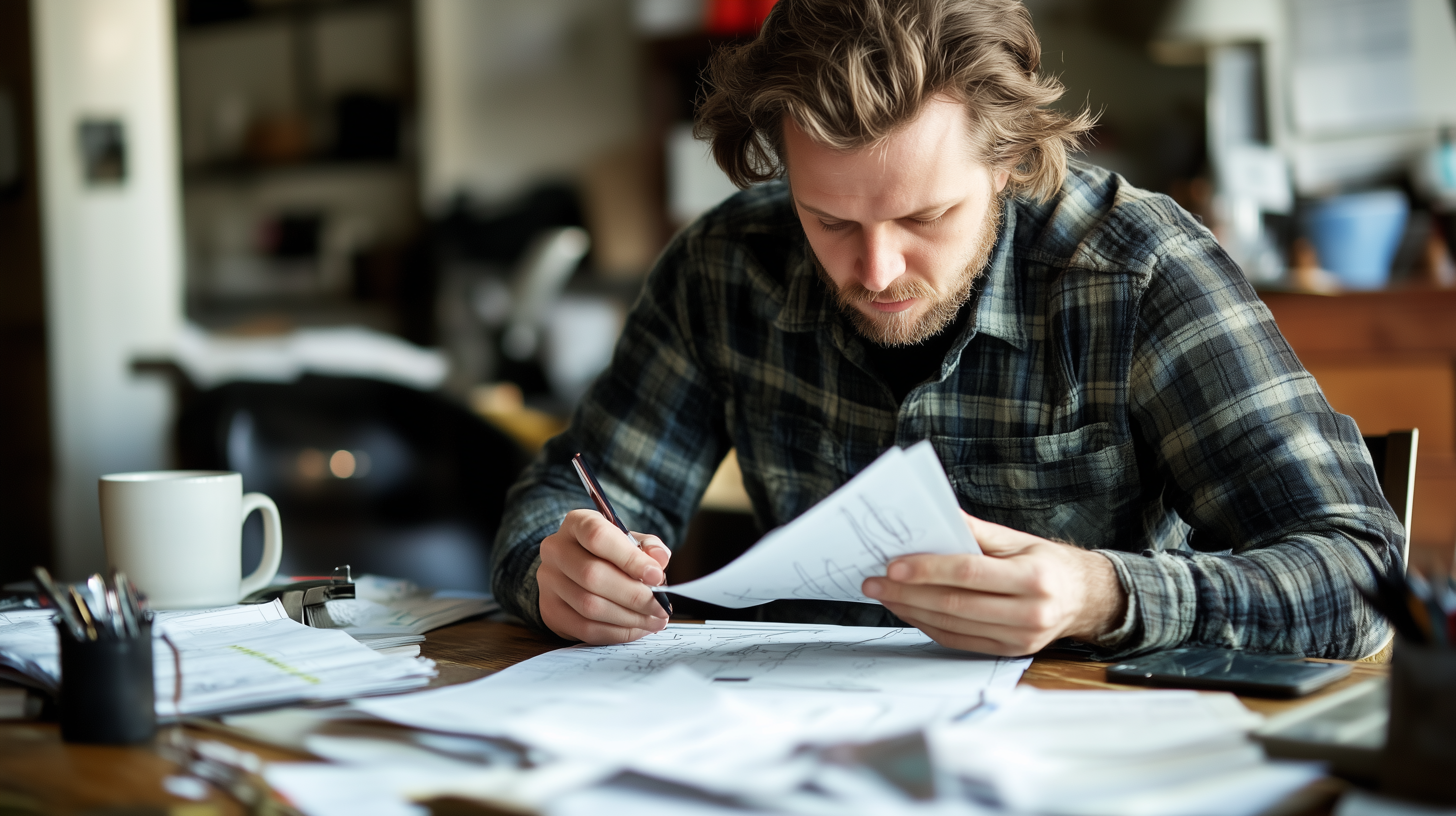 uk freelancer working on taxes