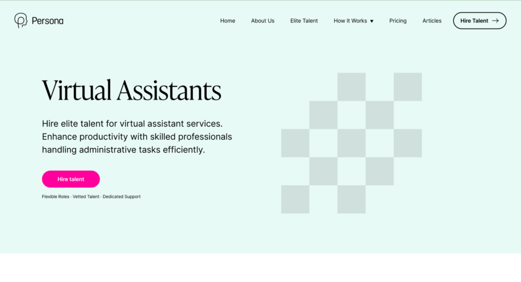 Persona homepage