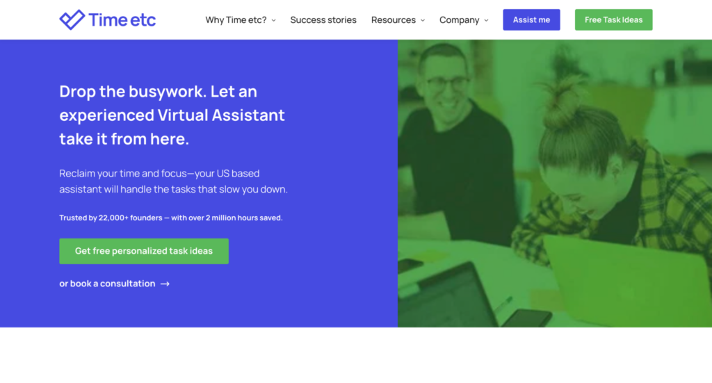 Time etc homepage